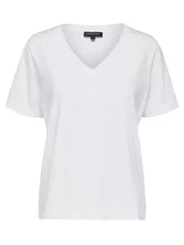 SELECTED Organic Cotton - T-Shirt Women White