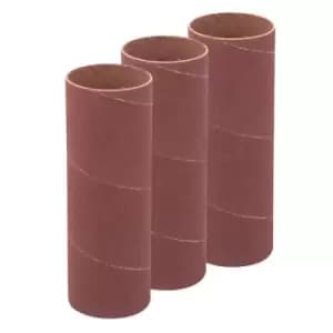 Silverline 140mm Bobbin Sleeves 3pk - 38mm 60 Grit