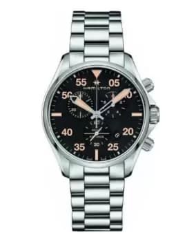 Hamilton Khaki Pilot Black Dial Stainless Steel Mens Watch H76722131 H76722131