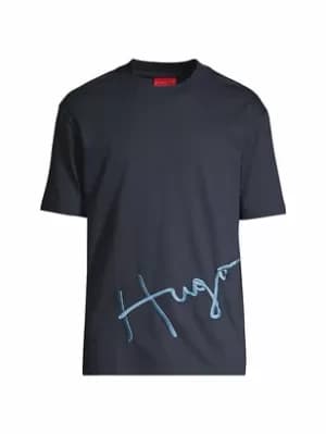 Hugo Boss Dresco Script Logo T-Shirt Black Size 2XL Men