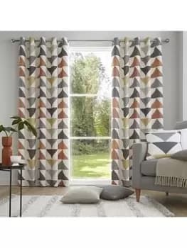 Fusion Brodrick Eyelet Lined Curtains