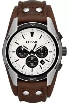 Mens Fossil Coachman Chronograph Cuff Watch CH2890