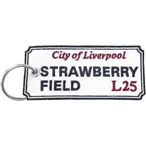 Road Sign - Strawberry Field, Liverpool Sign Keychain