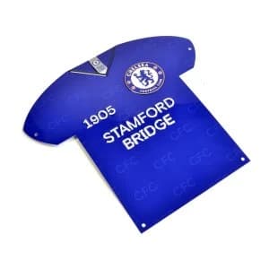 Chelsea Shirt Shaped Metal Sign