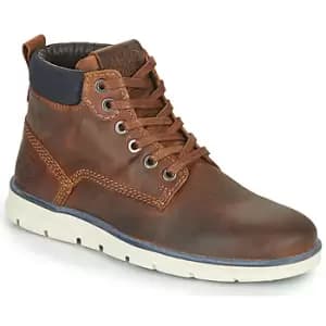Jack Jones JR TUBAR LEATHER boys's Childrens Mid Boots in Brown,4,5,6,2.5