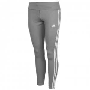 adidas 3 Stripe Tights Ladies - Grey/White