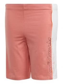 Adidas Originals Childrens Cycling Shorts - Coral