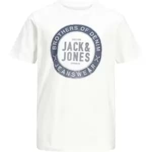 Jack and Jones Jeans T Shirt Junior Boys - White