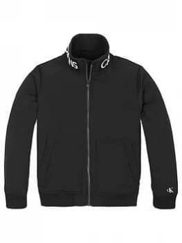 Calvin Klein Jeans Boys Logo Bomber Jacket - Black