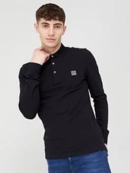 Hugo Boss Passerby Long Sleeve Polo Shirt Black Size L Men
