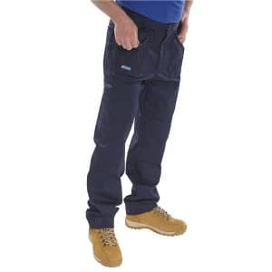 Click Workwear Work Trousers Navy Blue 30 Ref AWTN30 Up to 3 Day