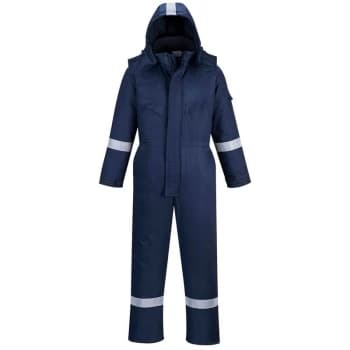 Portwest - FR53NARM - sz M FR Anti-Static Winter Coverall - Navy