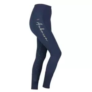 Aubrion Ladies Team Sculpt Riding Tights - Blue