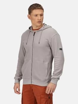 Regatta Lyman Zip Through Hoodie - Grey Size M Men