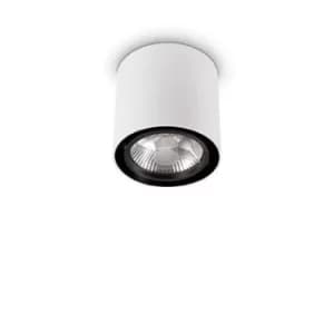 Mood 1 Light Large Round Surface Mounted Downlight White, GU10