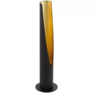 Table Lamp Circluar Black Outer & Gold Inner Base Bulb GU10 1x5W Included