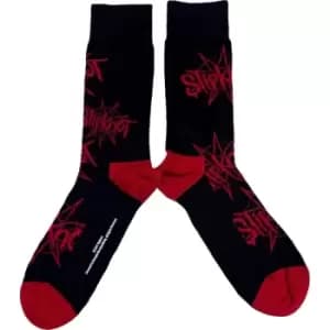 Slipknot - Logo & Nonagram Unisex UK Size 7 - 11 Ankle Socks - Black