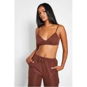 I Saw It First Strappy Bralet - Brown