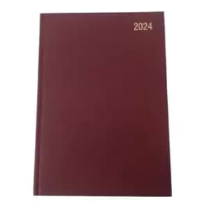 ValueX Diary A4 Day To Page Appointment 2024 Burgundy