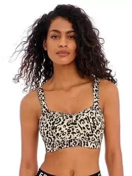 Freya Active Leopard High Octane Uw Sports Bra, Multi, Size 32D, Women