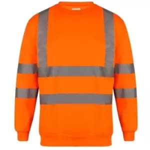 Yoko Unisex Hi-Vis Heavyweight Sweatshirt (2XL) (Hi Vis Orange) - Hi Vis Orange