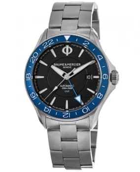 Baume & Mercier Clifton Club Automatic Black Dial Stainless Steel Mens Watch 10487 10487