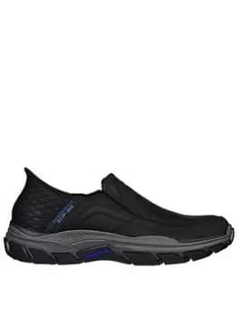 Skechers Respected Elgin Slip On Trainer - Black, Size 11, Men