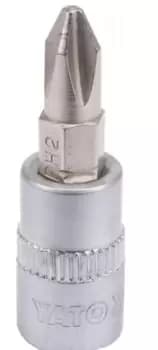 YATO Screwdriver Bit Square Drive Tang Size: 6.3 (1/4)mm (inch) YT-04412