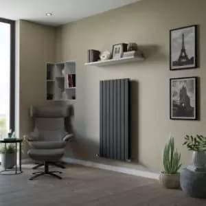 Ximax Vertirad Duplex Universal Anthracite Horizontal Or Vertical Designer Radiator, (W)595mm X (H)1200mm