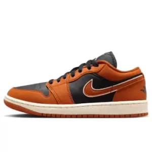Jordan Wmns Air Jordan 1 Low Se, Sport Spice/Black-Coconut Milk, size: 3+, Female, Trainers, DV1299-800