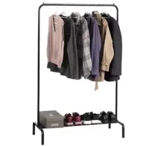 Ricomex Freestanding Single Black Clothes Rail