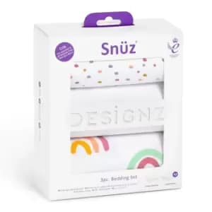 Snuz 3 Piece Crib Bedding Set - Rainbow