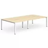 dynamic Computer Desk Evolve Plus B4P12MPEW Maple 2400 mm x 1600 mm x 730 mm