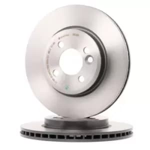 PAIR PAINTED BREMBO BRAKE DISC 09.A761.11