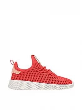 adidas Originals PW Tennis HU Infant Trainer - Red/White, Size 4