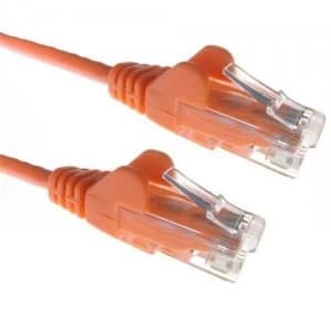 Zexum Orange RJ45 Cat6 High Quality LSZH 24AWG Stranded Snagless UTP Ethernet Network LAN Patch Cable - 0.3 Meter