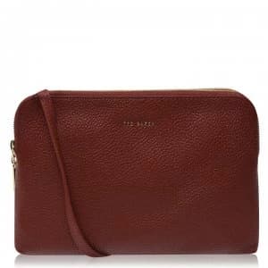 Ted Baker Ciarraa Leather Cross Body Bag - dk-tan