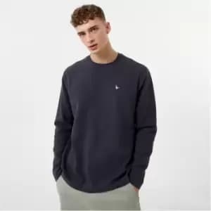 Jack Wills Long Sleeve Ottoman T-Shirt - Grey