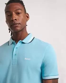 BOSS Short Sleeve Light Blue Paddy Polo