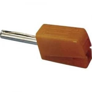 Jack plug Plug straight Pin diameter 4mm Orange WAGO