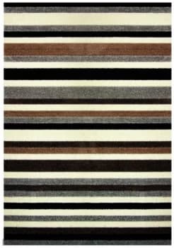 Linea Stripe Washable Rug - 100 x 66cm - Natural.