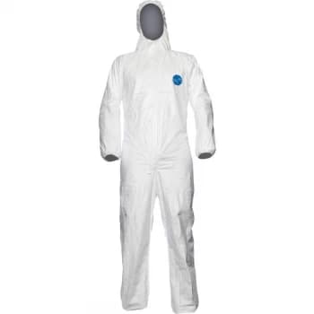 Tyvek DuPont Protech Hooded Boilersuit XXXLarge White