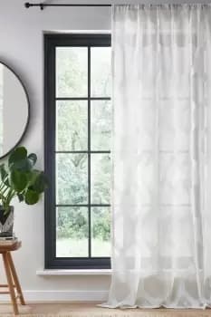 'Linara' Geometric Print Voile Panel