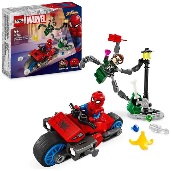 LEGO Marvel Motorcycle Chase: Spider-Man vs. Doc Ock 76275