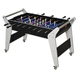 HOMCOM 4.8ft Indoor MDF Football Table Black/Silver