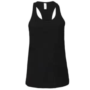 Bella + Canvas Womens/Ladies Racerback Tank Top (L) (Black)