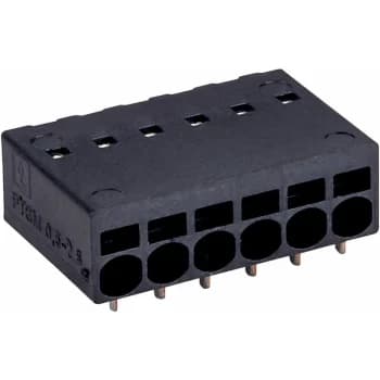 1701097 PTSM 0,5/ 6-2,5-H-THR Terminal Block 6A 6 Way 2.5mm (5) - Phoenix Contact