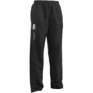 Canterbury Mens Open Hem Tracksuit Bottoms (L) (Black/White)