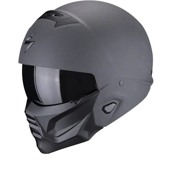 Scorpion Exo-Combat II Graphite Dark Grey Jet Helmet M