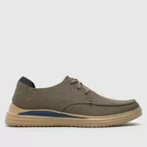 SKECHERS Khaki Proven Trainers